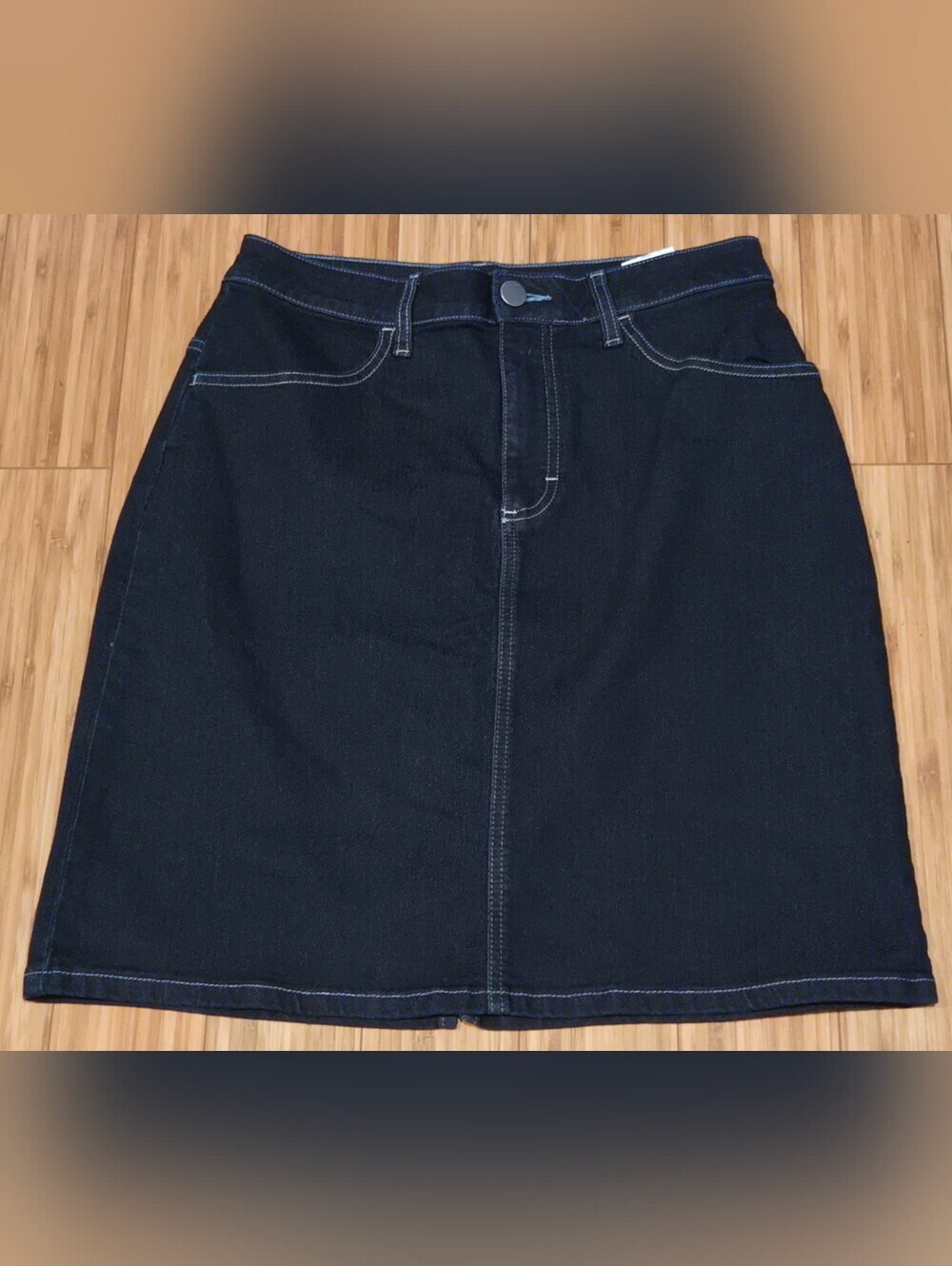 Lee By Riders Classic Blue Denim A-Line Mini Skirt